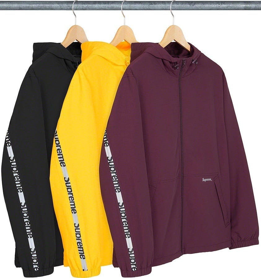 Reflective Zip Hooded Jacket